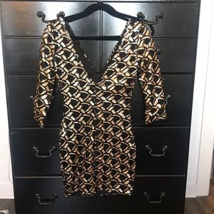 Sequin long sleeve dress